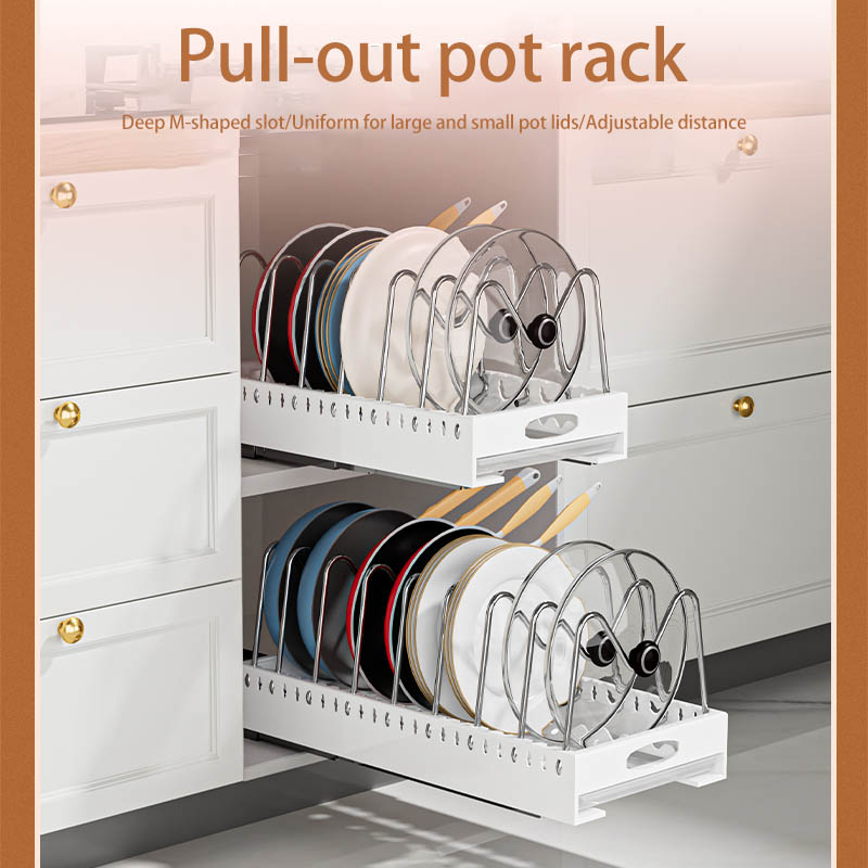 Kitchen Pull-Out Pot Rack